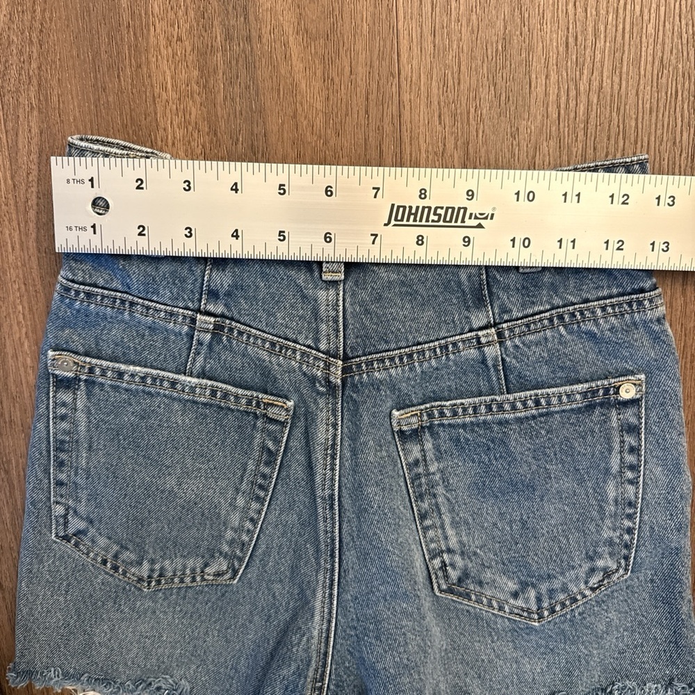 Miss Sixty Denim cut out Frayed Hem Womens Shorts size 24 - Picture 7 of 8